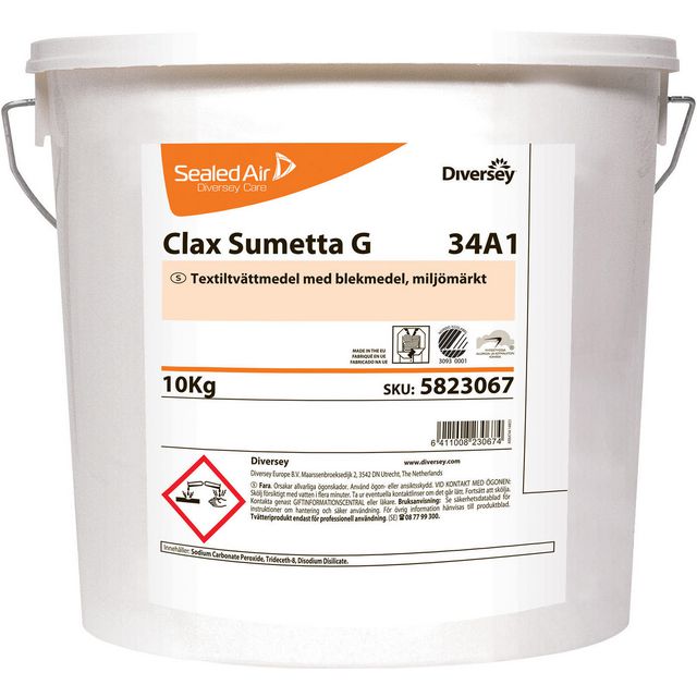 Tvättmedel CLAX Sumetta, hink 10kg