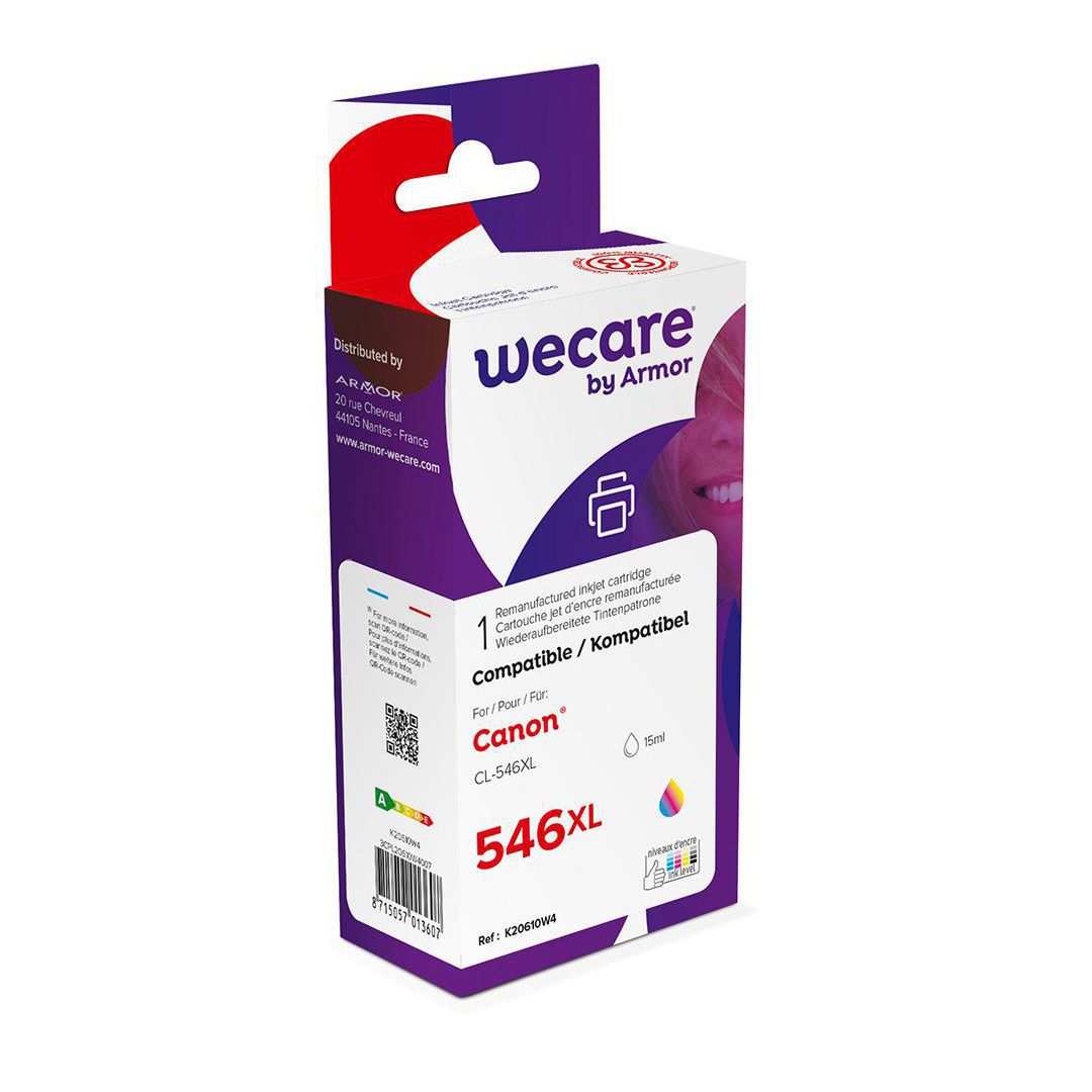 Bläckpatron WECARE CANON CL-546XL Färg