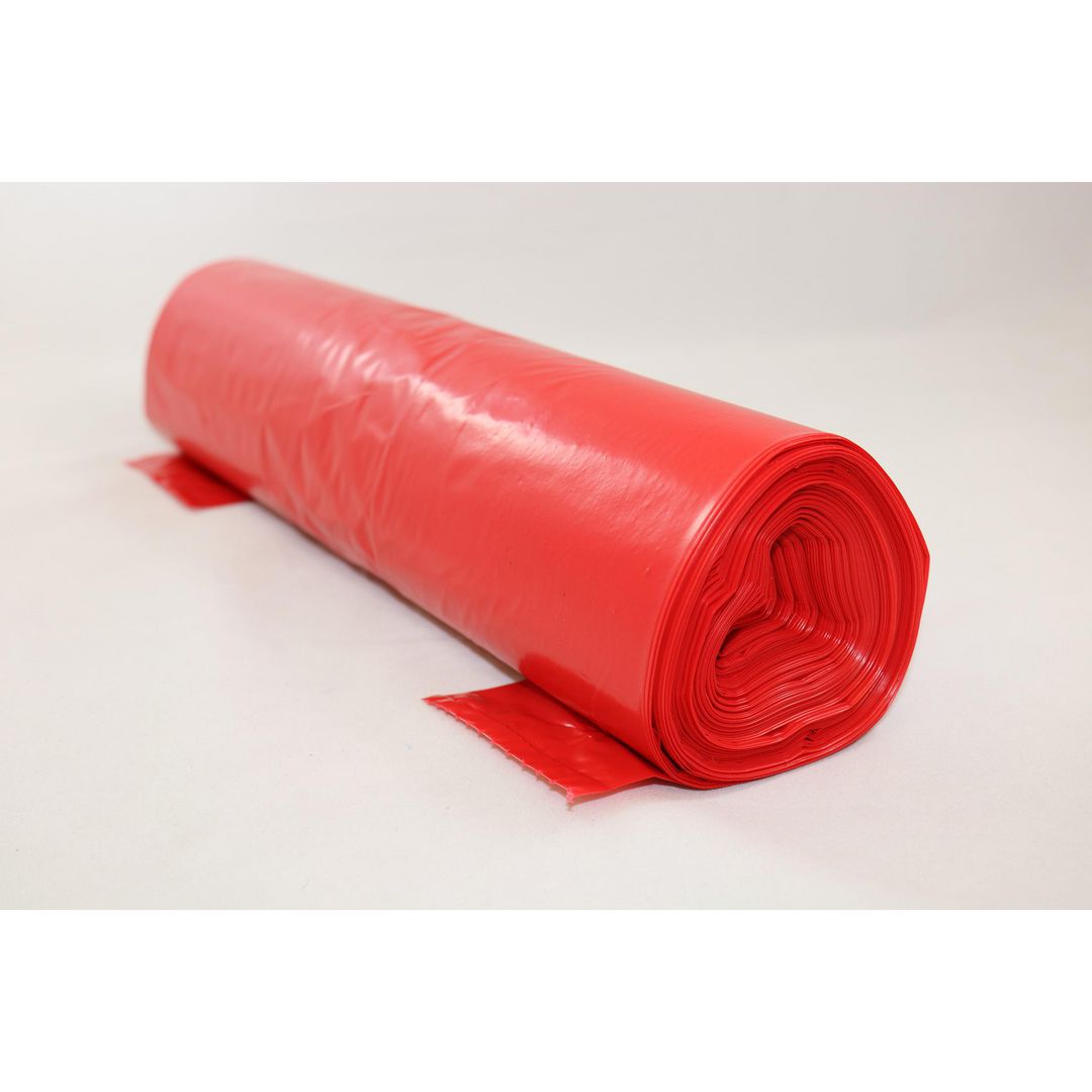 Plastsäck optisk 70L 45my röd 25/rl