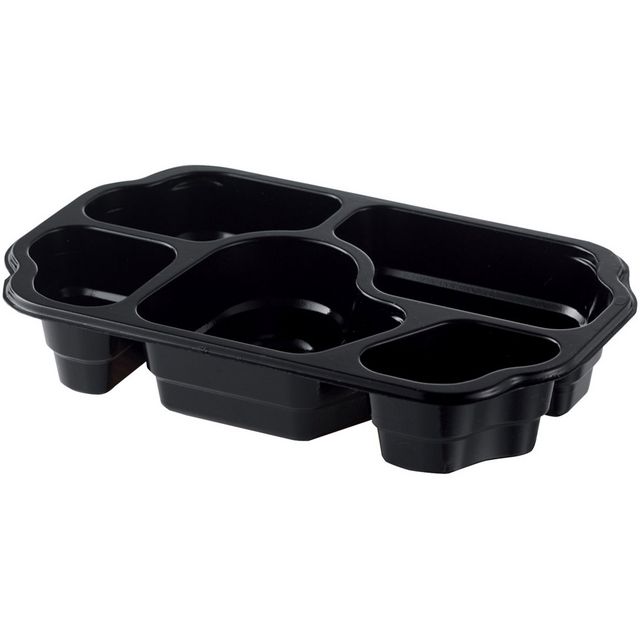 DUNIform 5-fack takeaway PP svart 240/fp