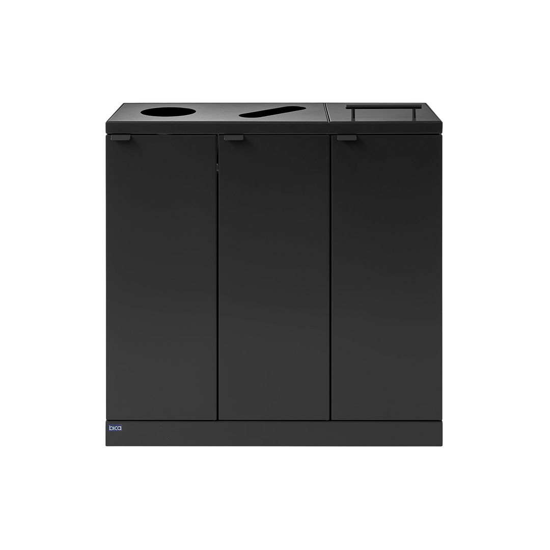 Avfallshantering BICA 3x65L hjul grå