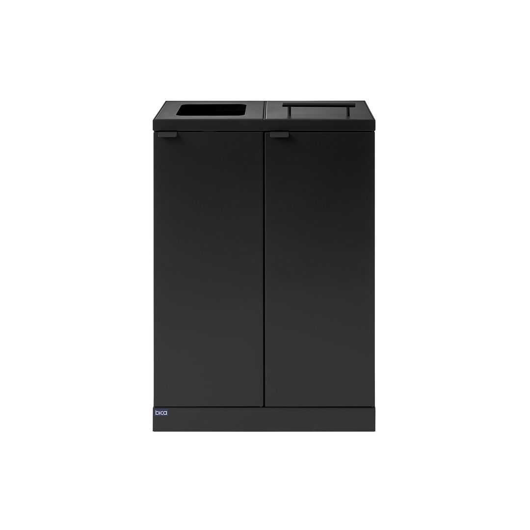 Avfallshantering BICA 2x65L kombo grå