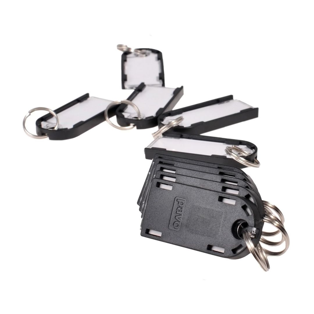 Nyckelbricka PAVO magnetisk svart 10/fp