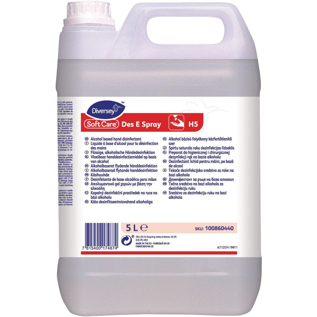 Handdesinfektion Soft Care DesE Spray 5L (2 pack)