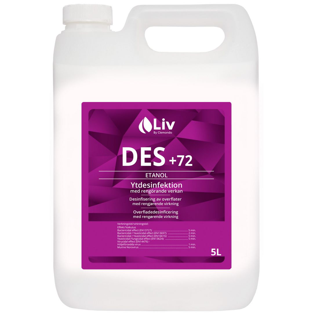 Ytdesinfektion LIV Des +72 5L (10 pack)