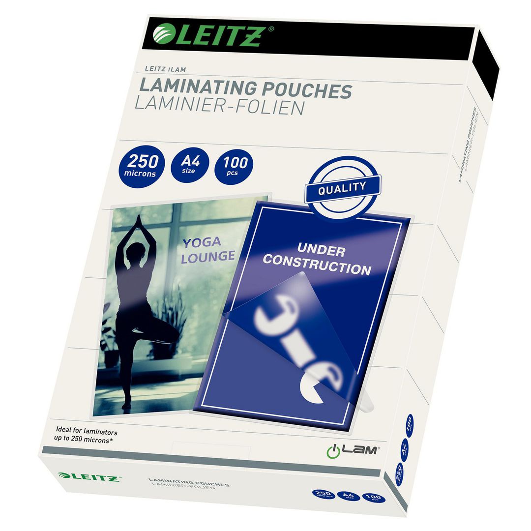 Laminat Leitz A4 250mic klar 100/fp