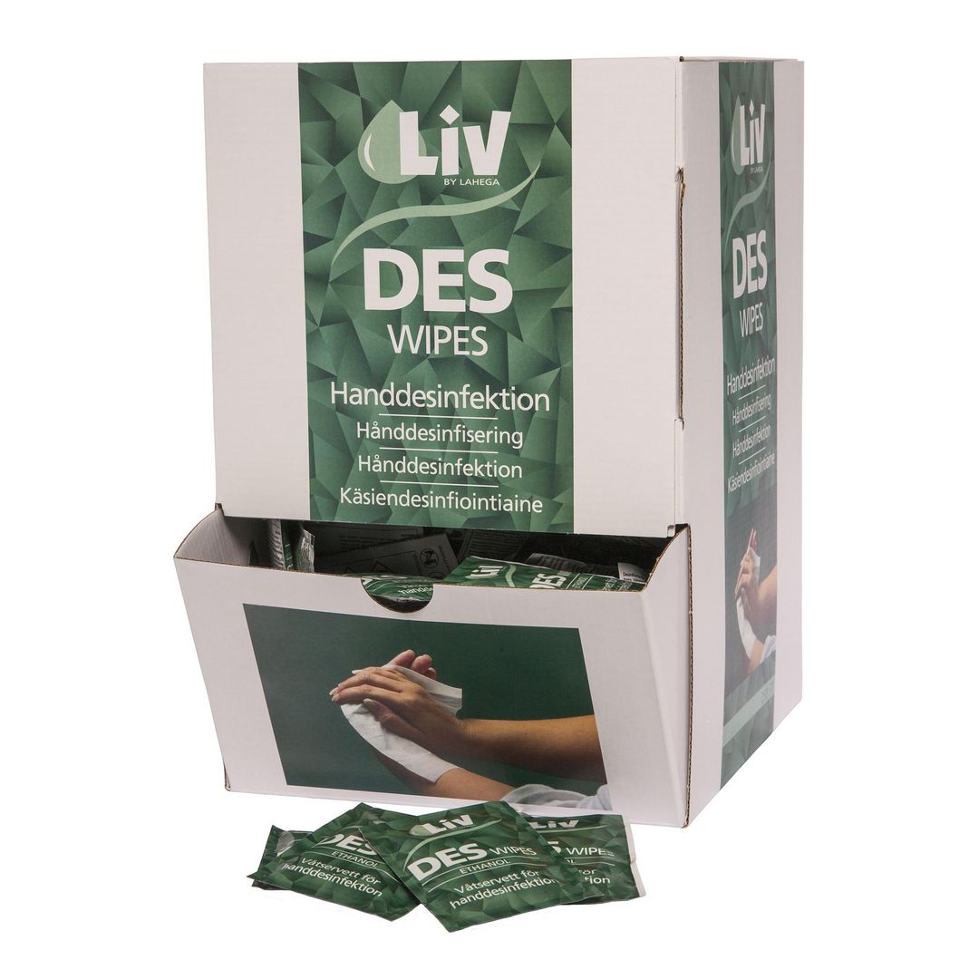 Desinfektionsservett LIV Wipes 250/fp