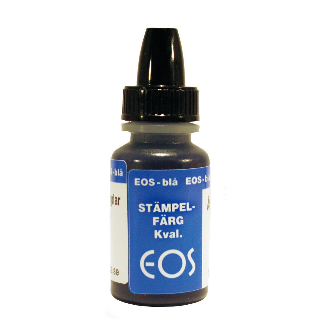 Stämpelfärg EOS blå 10ml