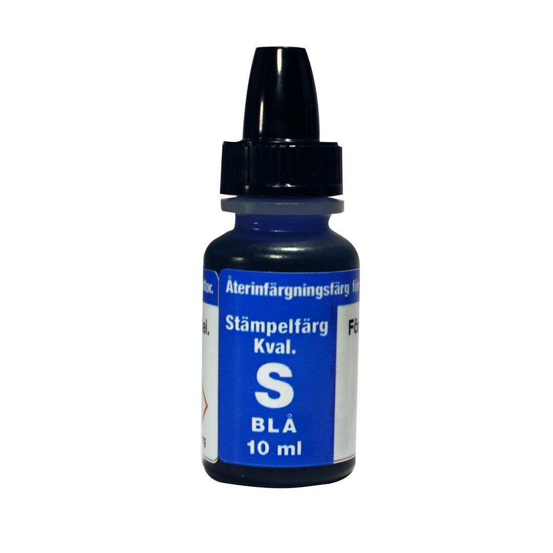 Stämpelfärg självfärgande 10ml blå