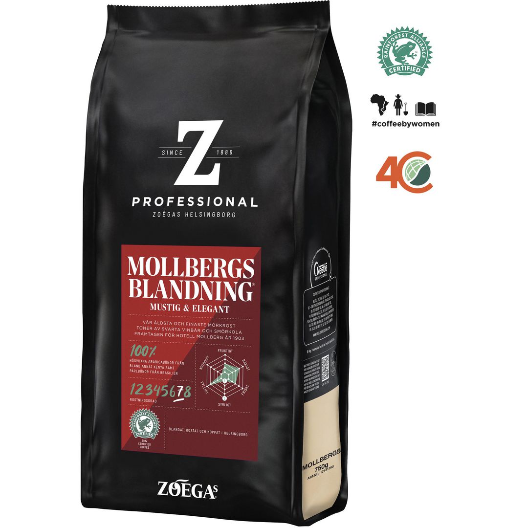 Kaffe ZOÉGAS Bönor Mollbergs 750g