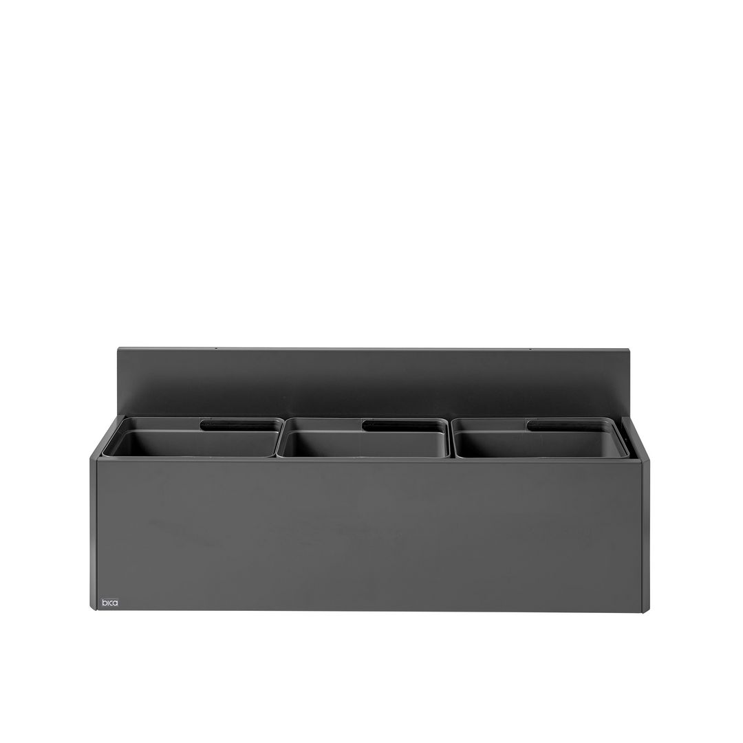Avfallshantering BICA 3x20L grå