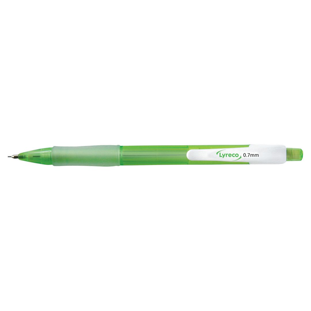Stiftpenna Lyreco återvunnen 0,7mm grön (12 pack)