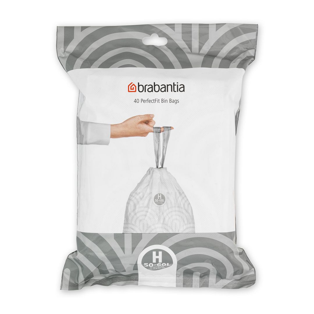 Insatspåse H Brabantia 50-60L vit 40/fp