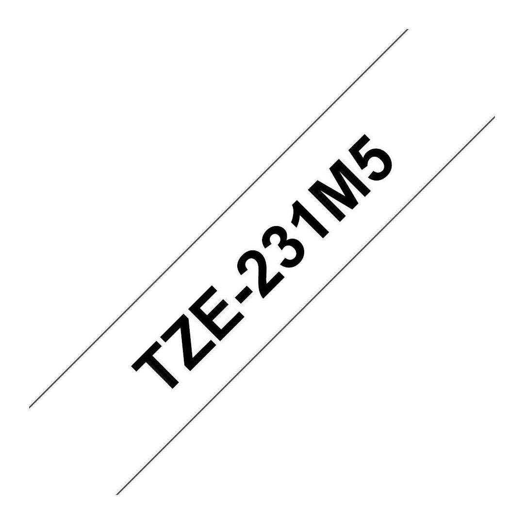 Tape BROTHER TZE231M5 12mm S på V 5/fp