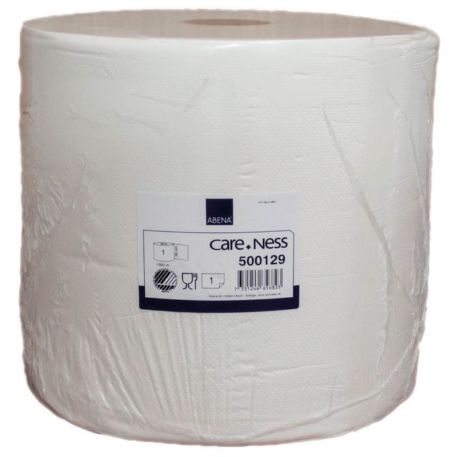 Industritork ABENA med hylsa vit 1000m