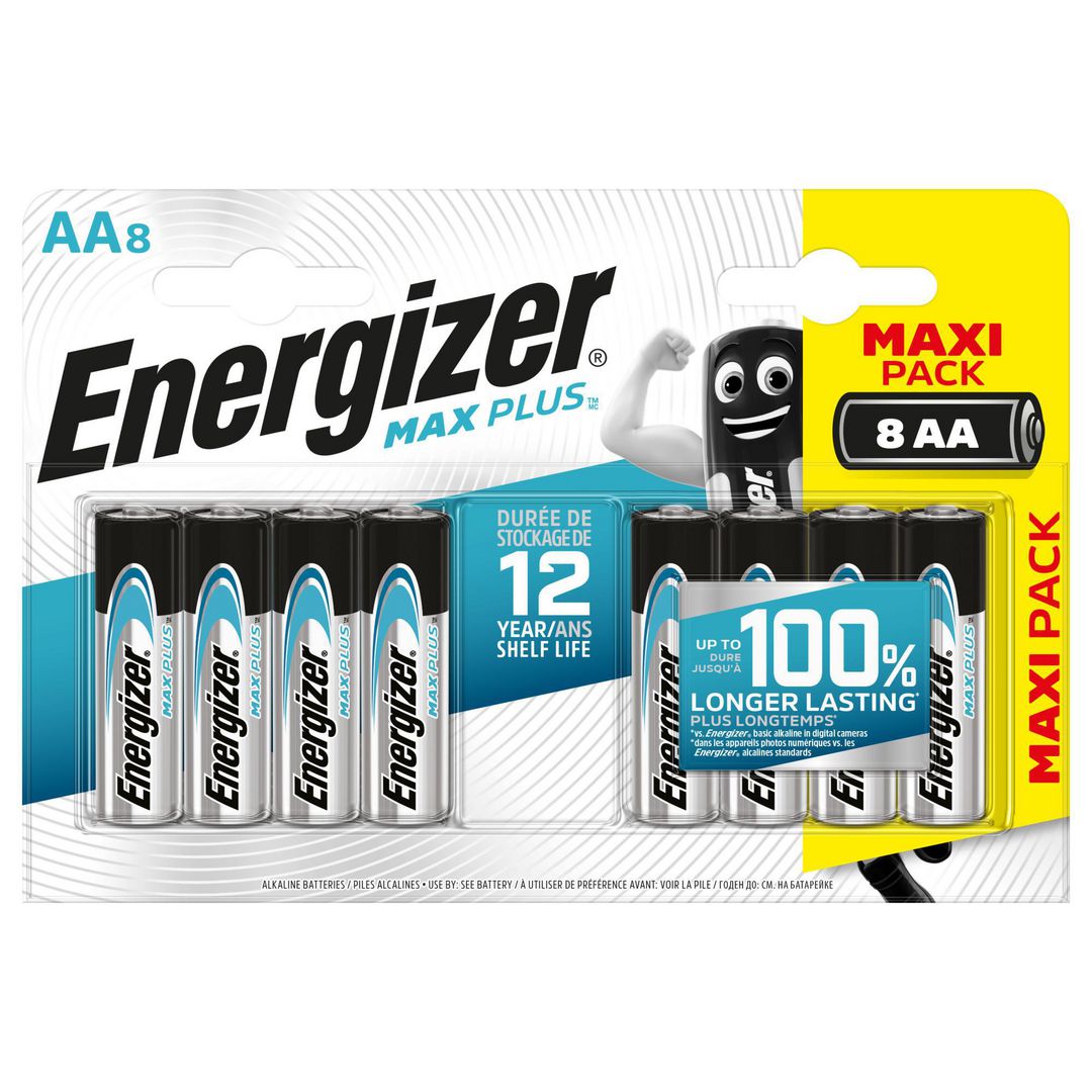 Batteri Energizer Max Plus AA 8/fp