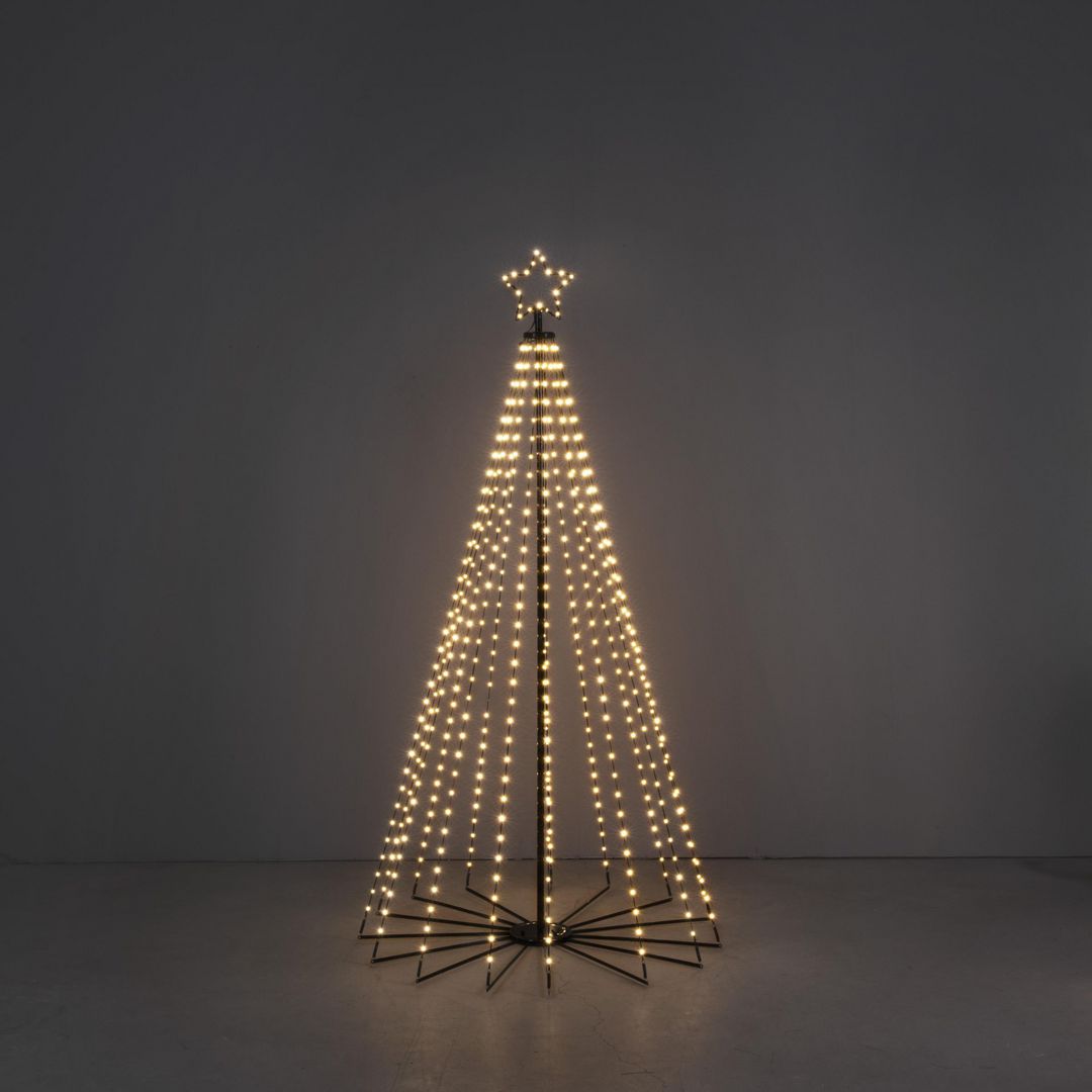 Julgran metall 1,8m LED utomhus