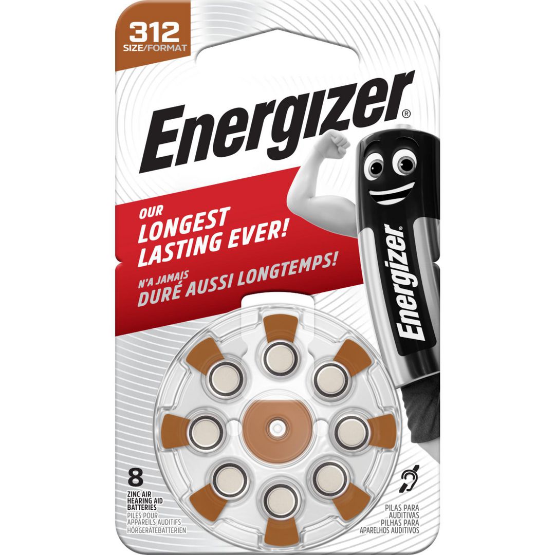 Batteri ENERGIZER hörsel 312 brun 8/fp