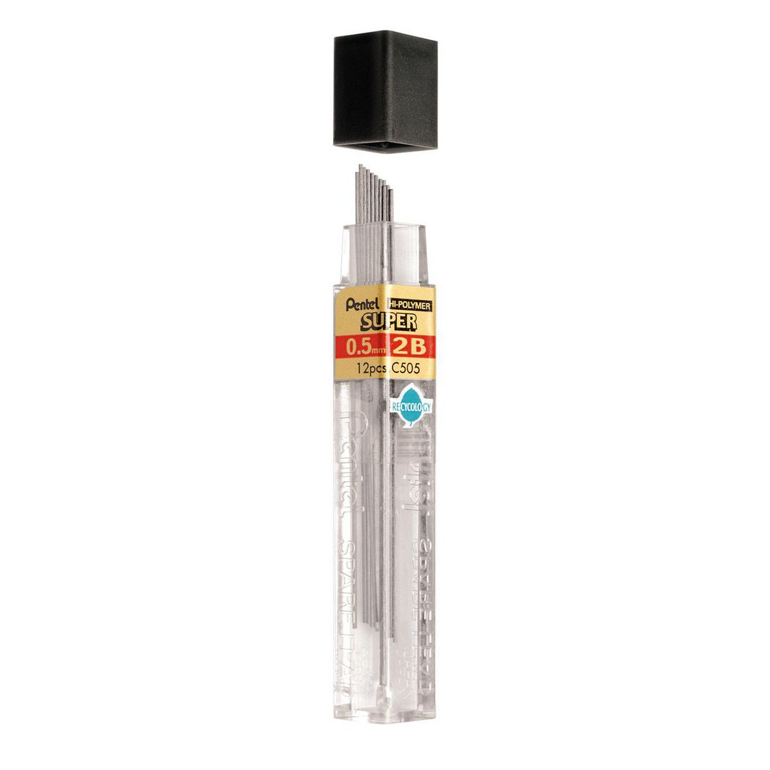 Reservstift Pentel Hi-Polymer 0,5 12/fp (12 pack)