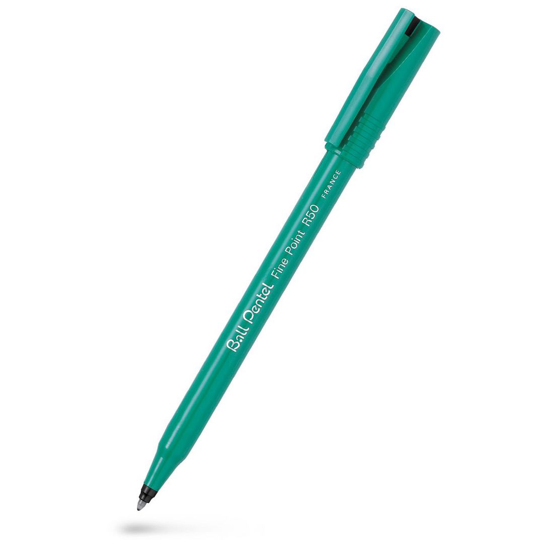 Bläckkulpenna PENTEL Roller R50 0,8 sv (12 pack)