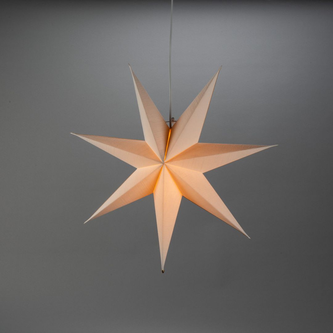Pappersstjärna 60 cm vit