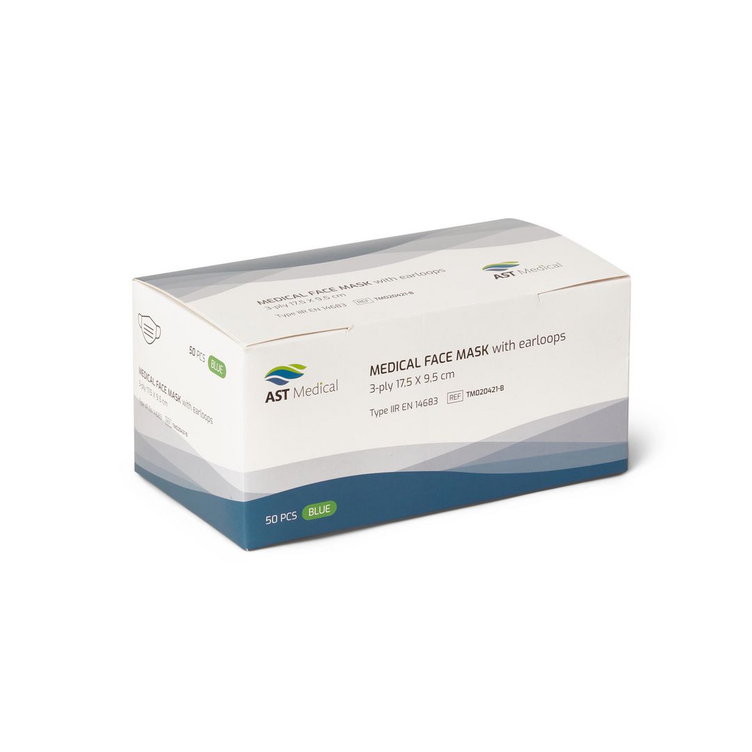 Munskydd Typ IIR med öronband vit 50/fp