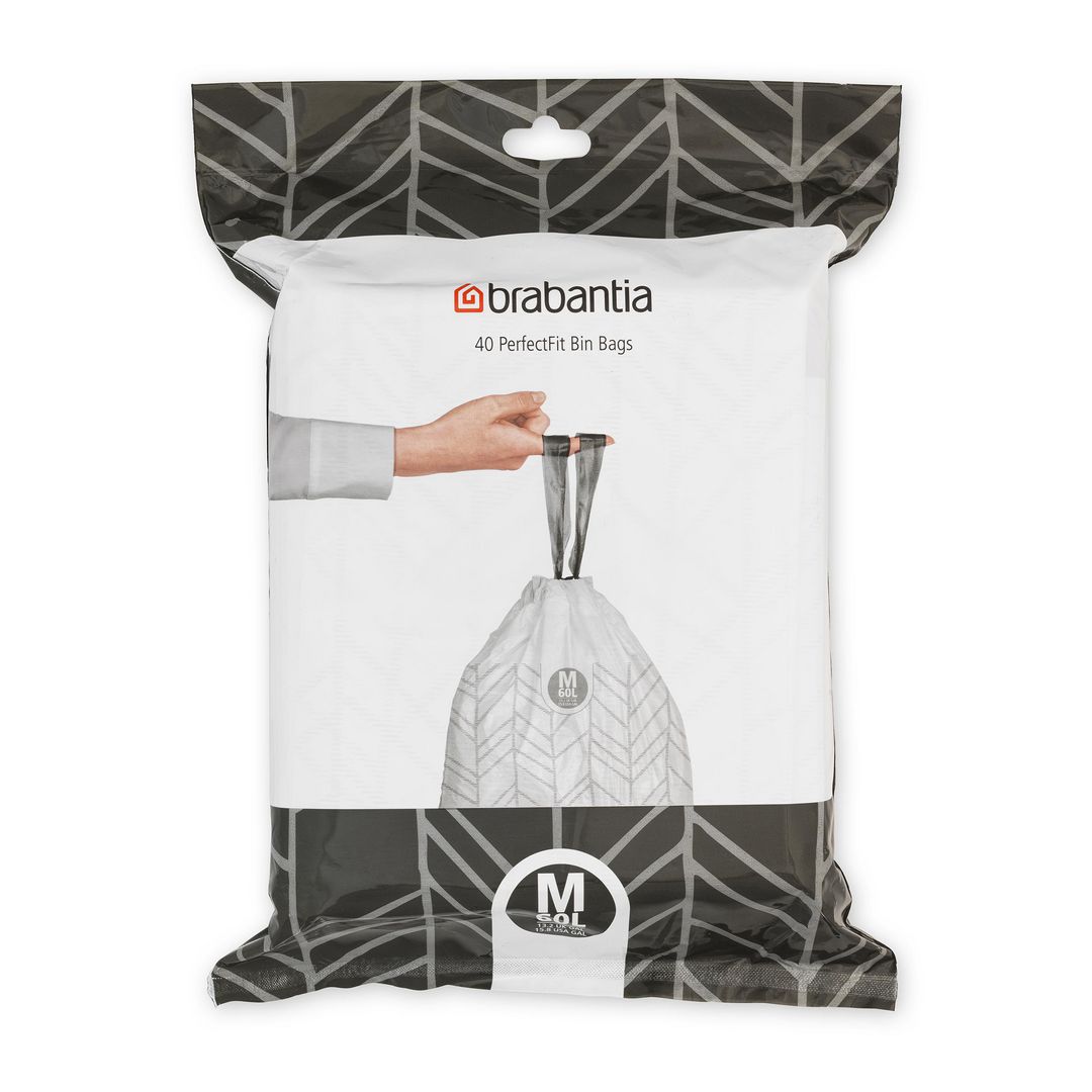 Insatspåse M BRABANTIA 60L vit 40/fp