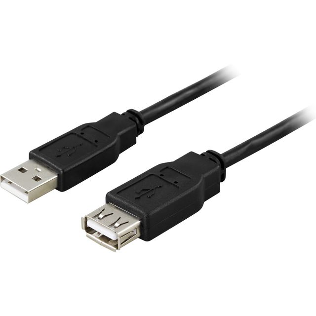 Kabel DELTACO USB 2.0 förlängning 3m sva