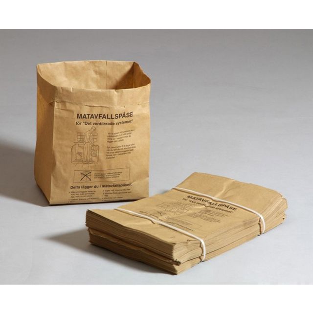 Matavfallspåse SANSAC Papp 9L 80/fp