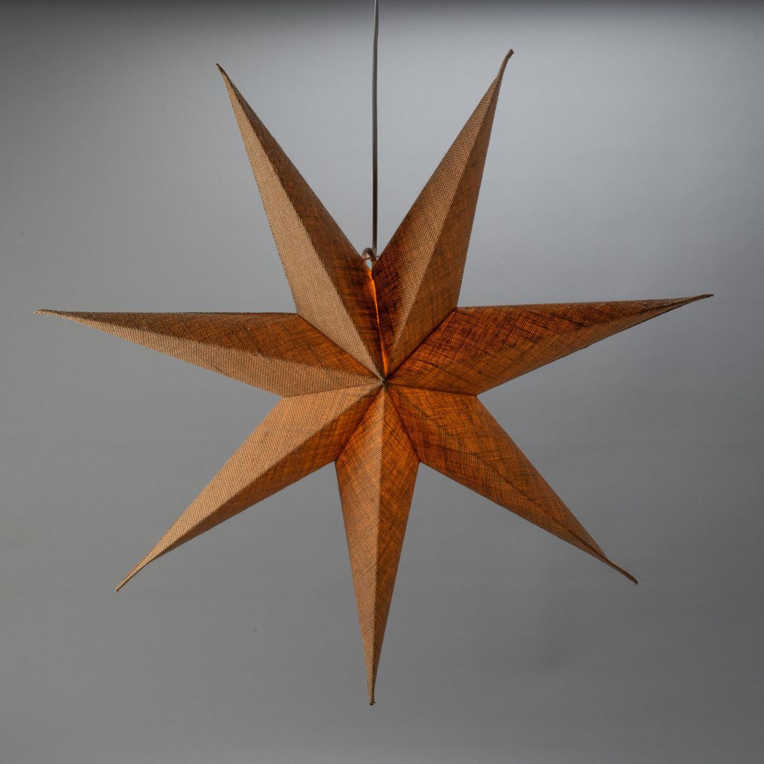 Pappersstjärna 78 cm natur