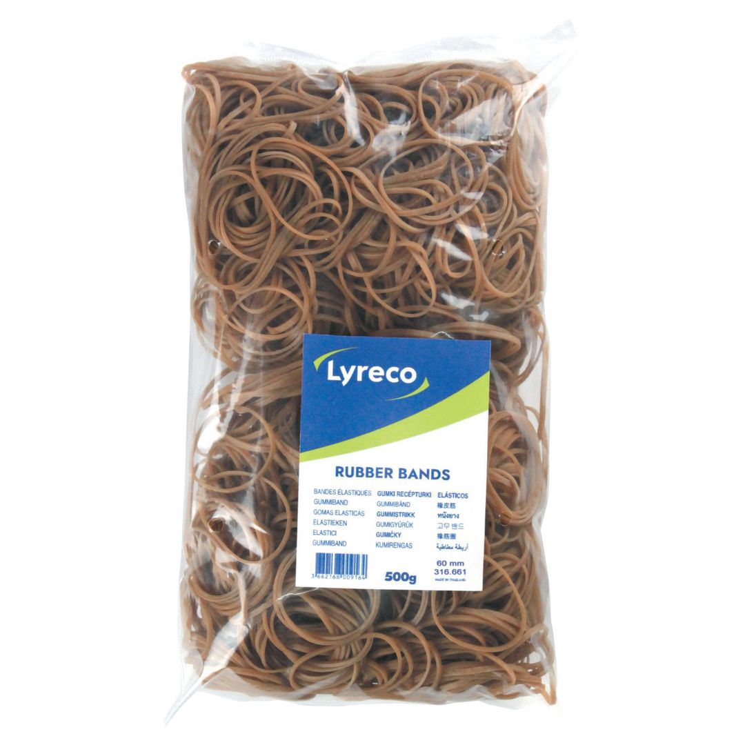 Gummiband LYRECO 60x2mm 500g 1740/fp
