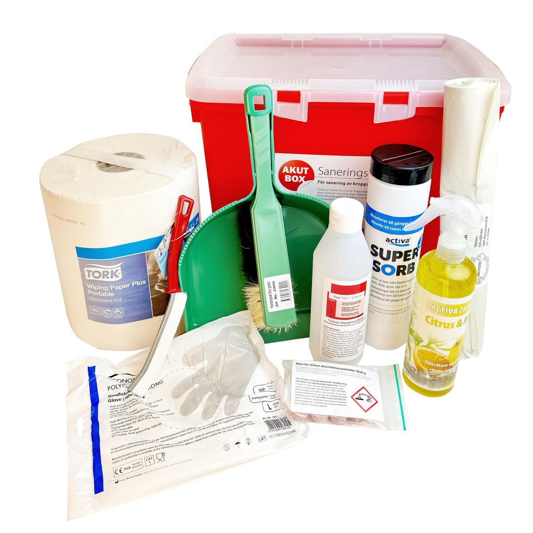 Saneringskit Akut för kroppsvätskor