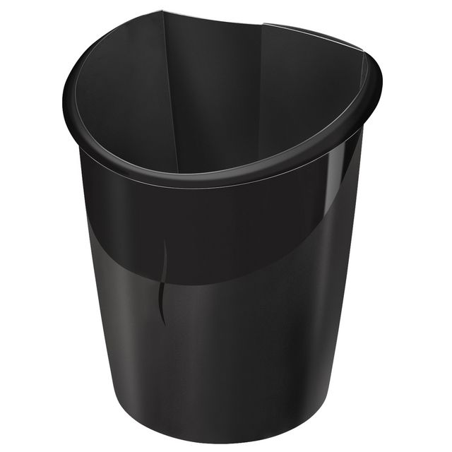 Papperskorg CEP Ellypse 15L svart