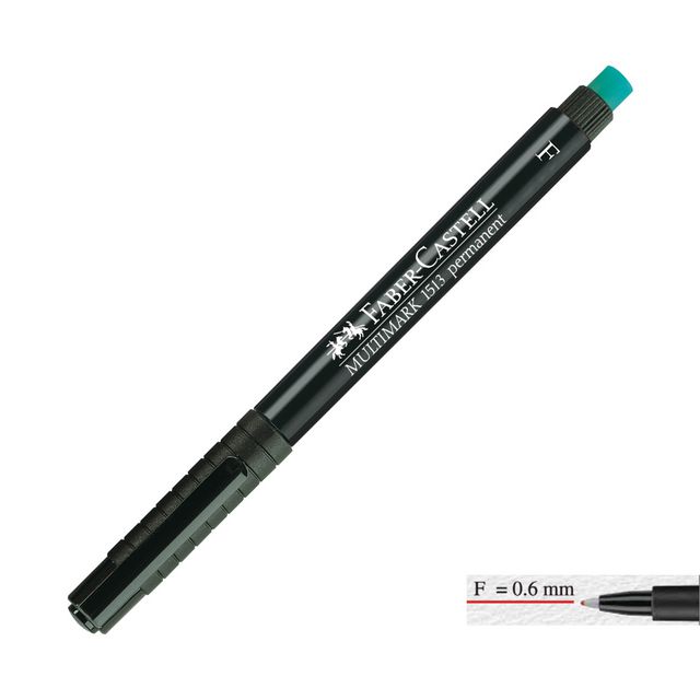 Märkpenna VF FABER CASTELL fine svart (10 pack)