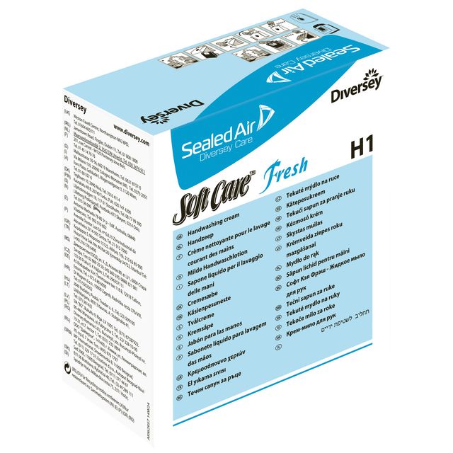 Tvål Soft Care Line Fresh H1 800ml (6 pack)