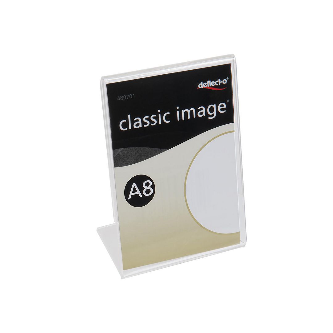 Informationsställ akryl A8 lutande (10 pack)