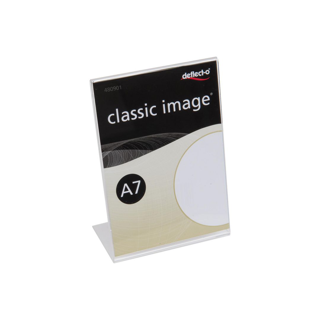 Informationsställ akryl A7 lutande (10 pack)