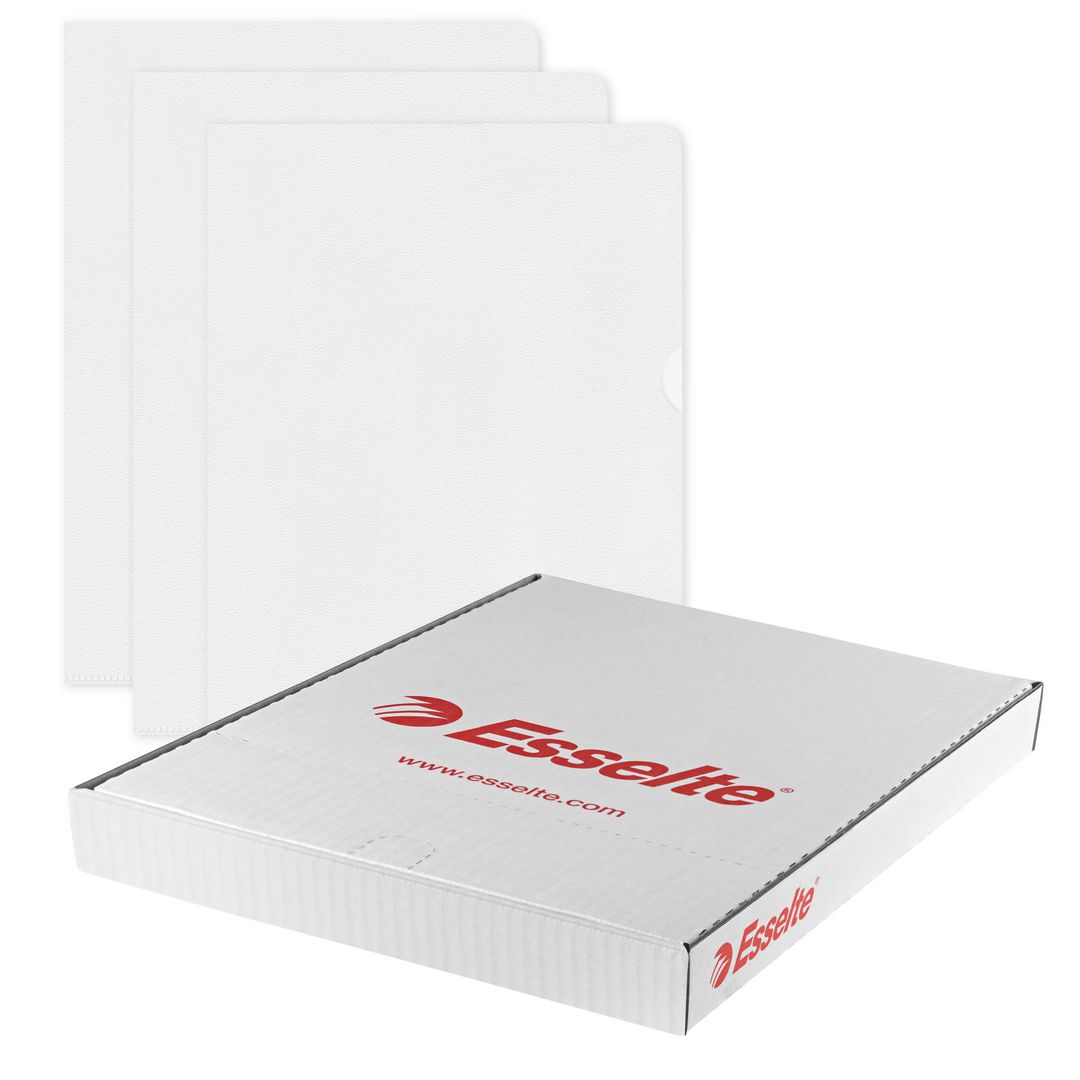 Aktmapp Esselte kraftig A4 0,18 ofärgad (100 pack)