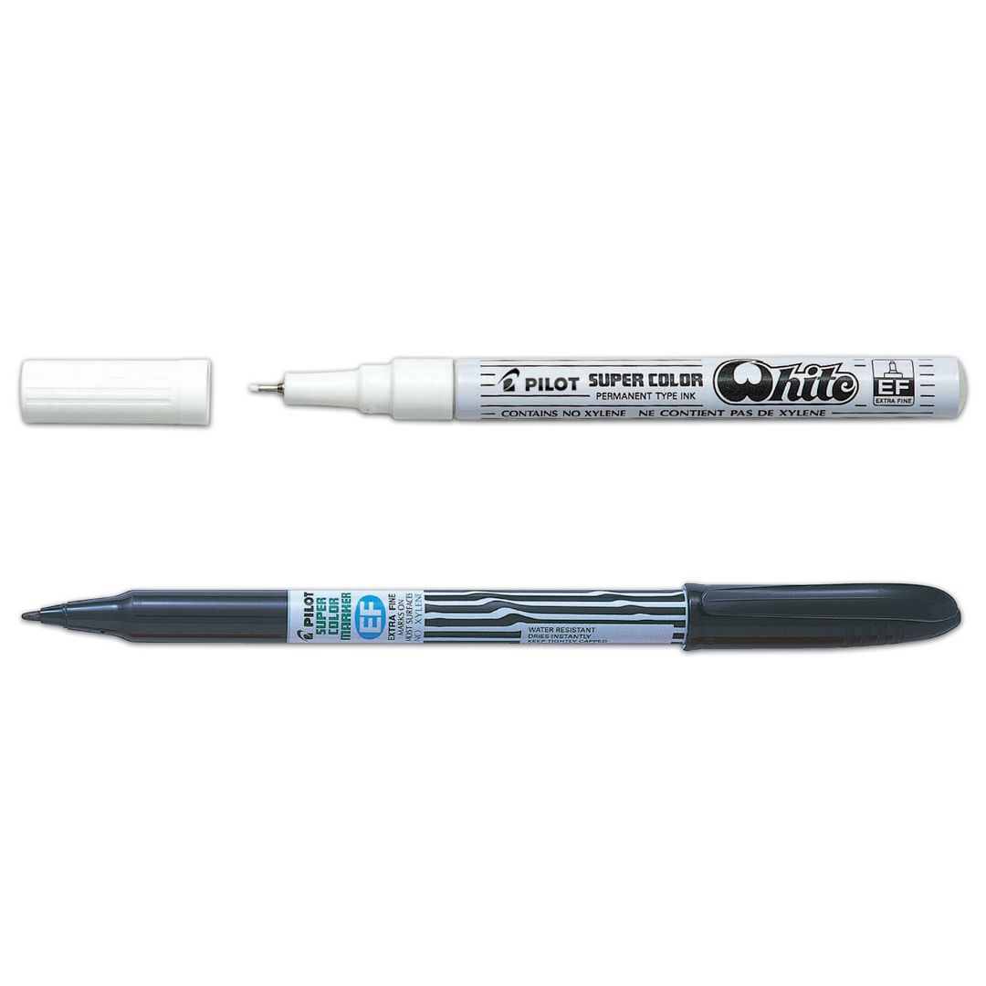 Märkpenna PILOT Super Color EF svart (12 pack)
