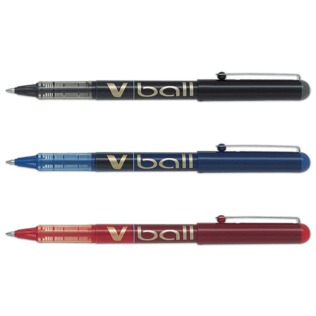 Bläckkulpenna PILOT V-Ball 0,7 blå (12 pack)