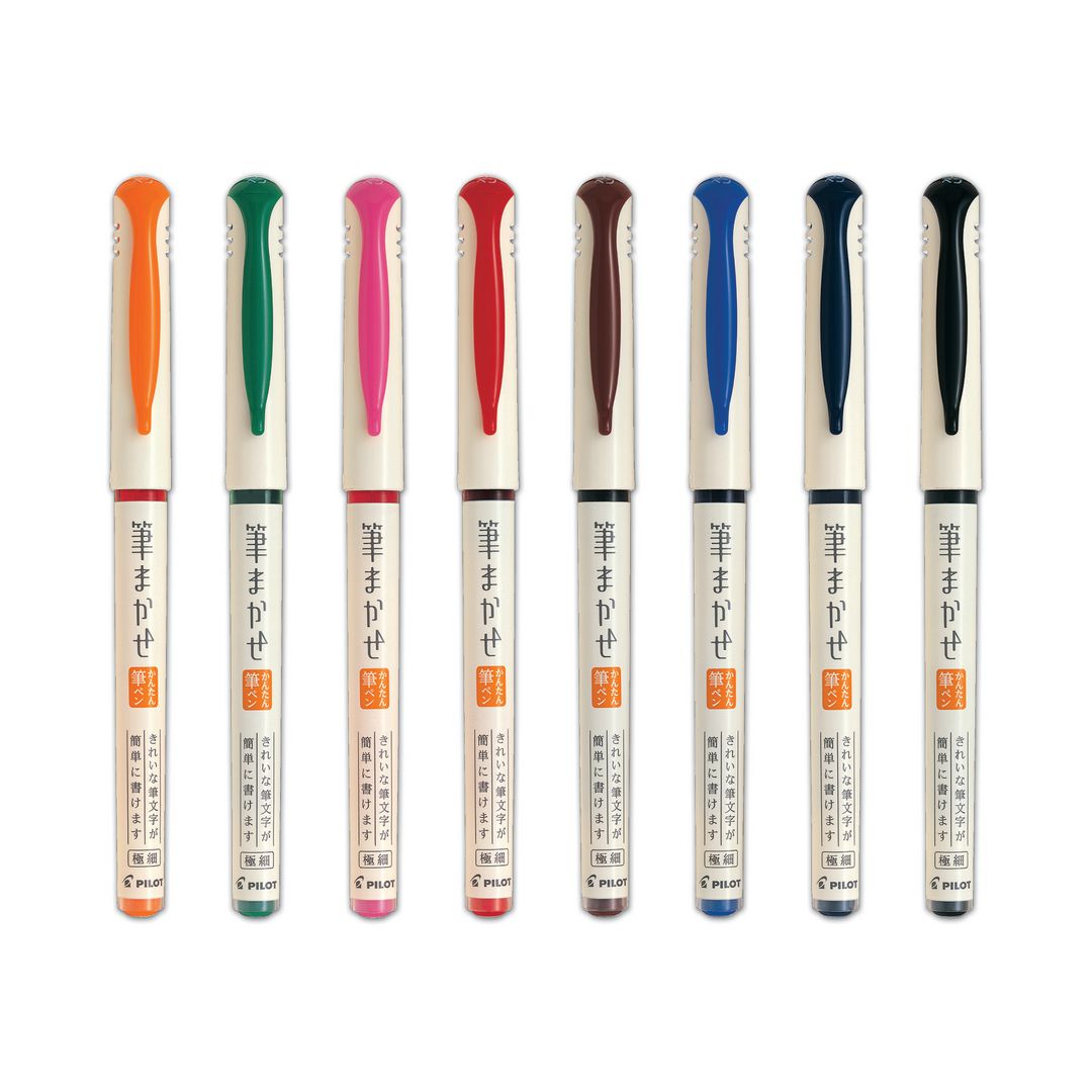 Fineliner Pilot Brush pen svartblå (5 pack)