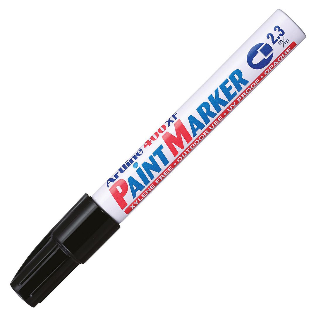 Märkpenna Artline 400XF Paint rund svart (12 pack)