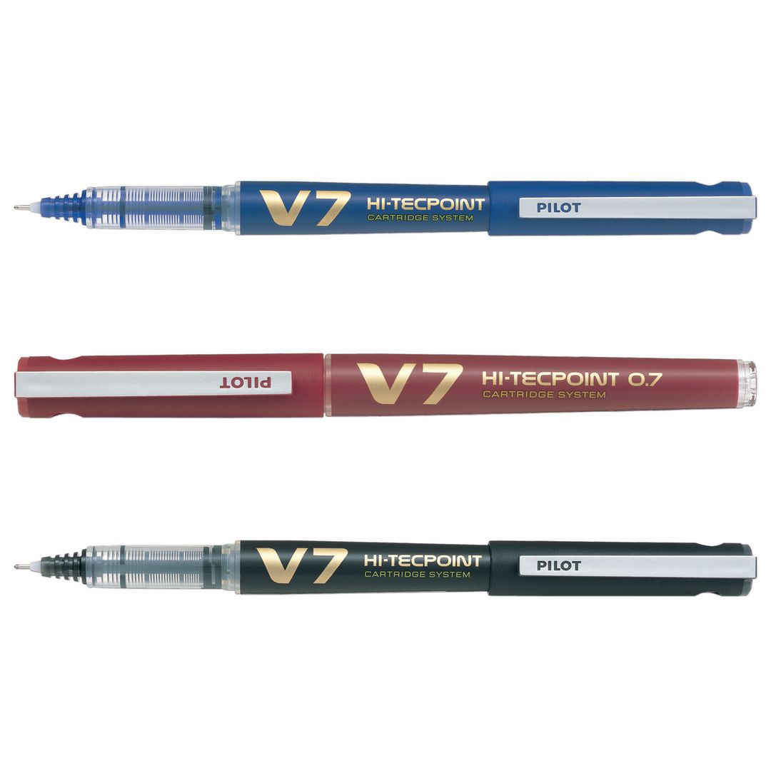Bläckkulpenna PILOT Hi-Tec V7 blå (10 pack)