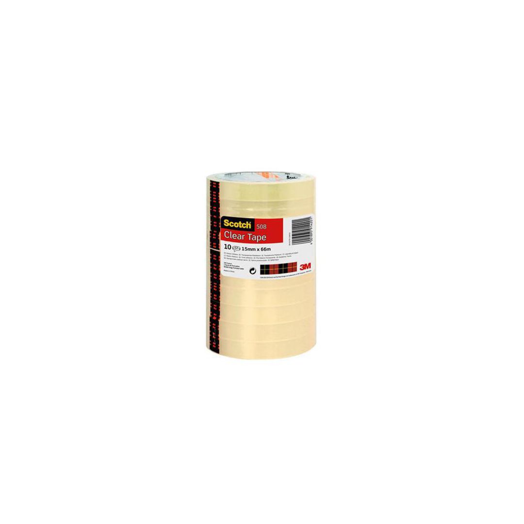 Kontorstejp Scotch 508 standard 66mx15mm (10 pack)
