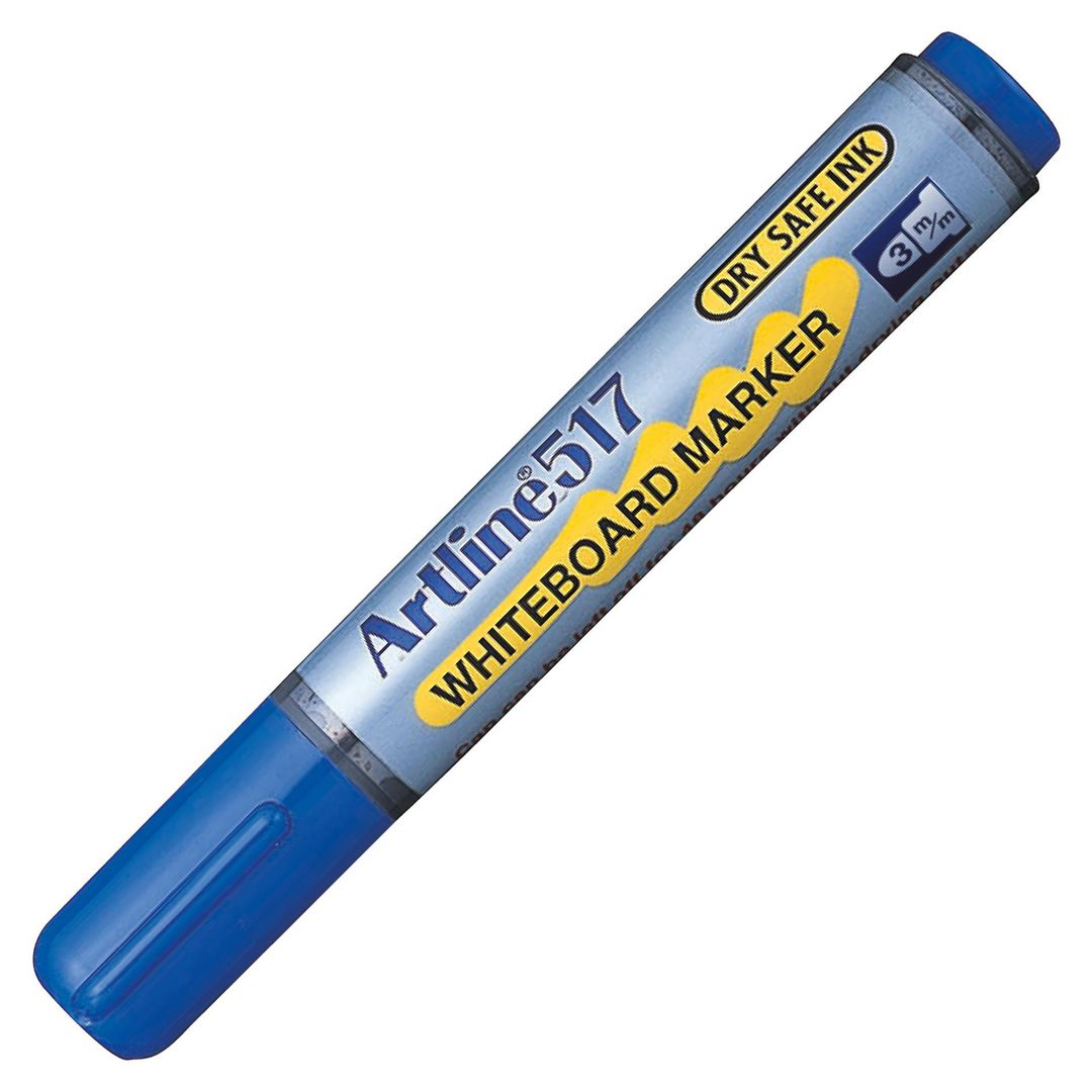 Whiteboardpenna Artline 517 rund blå (12 pack)