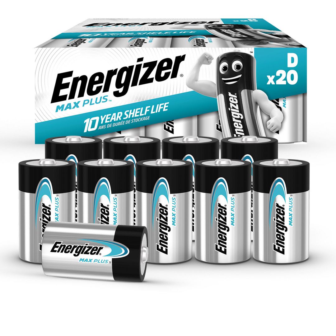 Batteri Energizer Max Plus D 20/fp