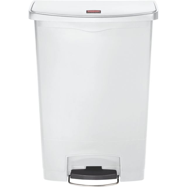 Papperskorg SLIM JIM pedal 90L vit