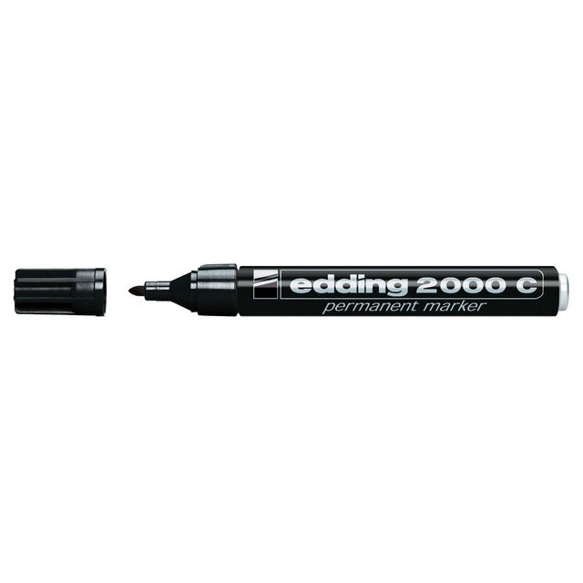 Märkpenna Edding 2000C svart (10 pack)
