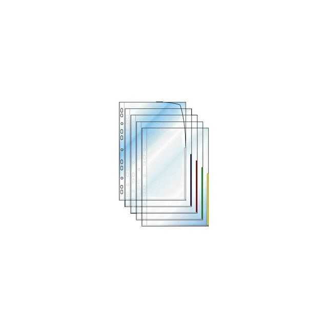 Plastficka Signal A4 0,12mm vit (100 pack)