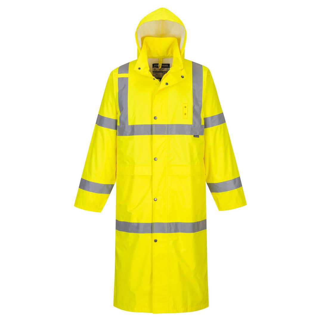 Varselregnrock Hi-Vis 122cm gul kl3 4XL